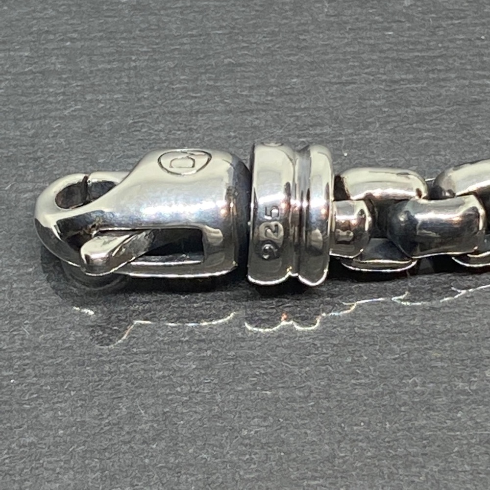 David Yurman 5mm Box Chain Men’s Silver Br… - Picture 4 of 7